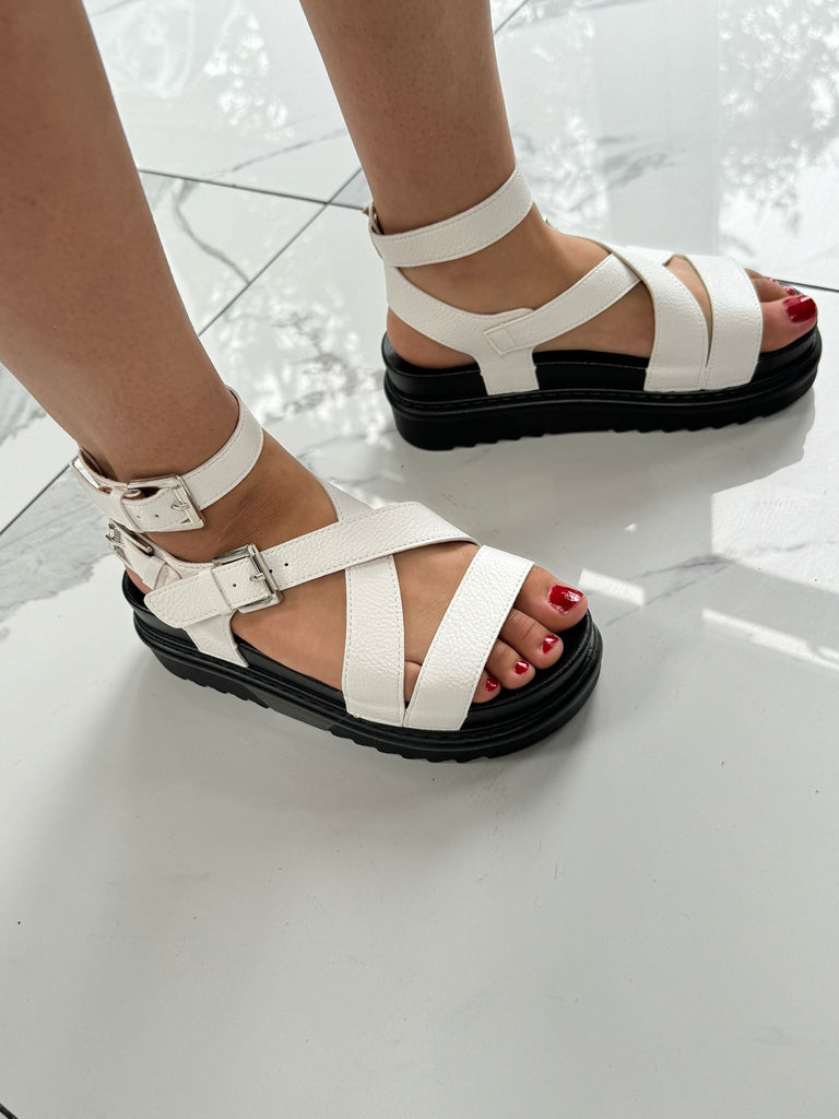 Chunky strap sandals hotsell