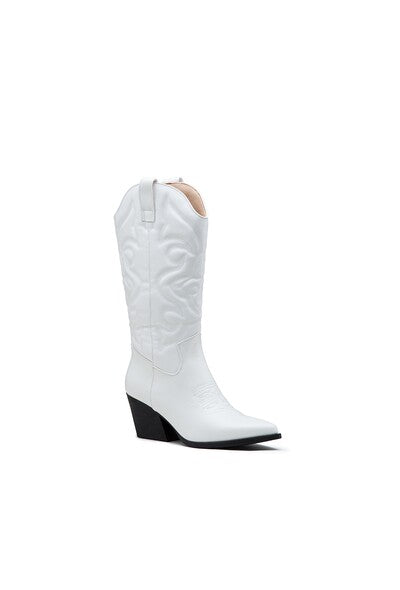 Cowboy Boot -White