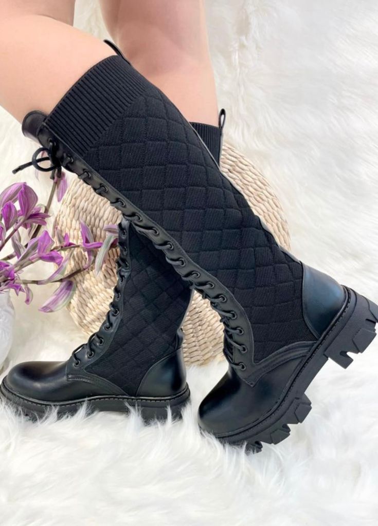 Mid calf lace up combat boots sale